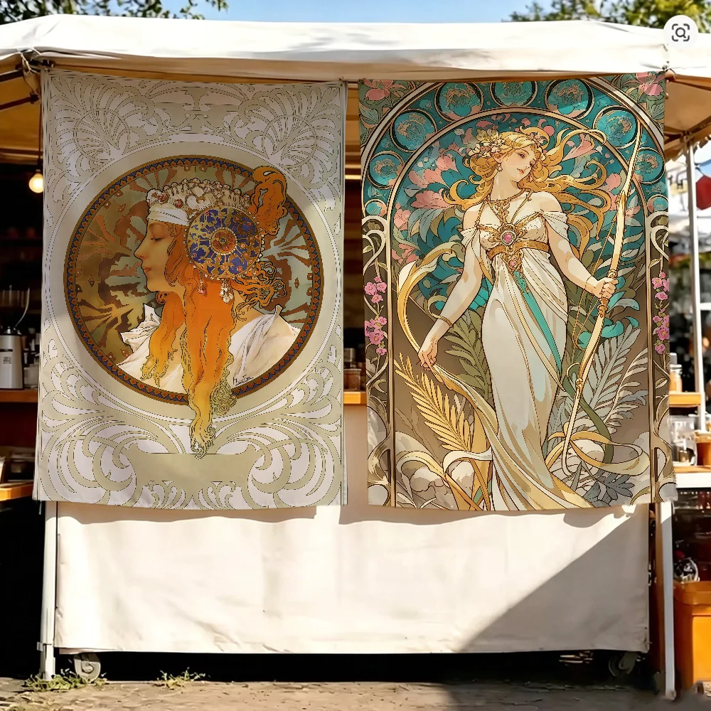 Byzantine Head The Blonde art flag For Outdoor Camping Bar Picnic Party Home Decoration Ornaments Banner