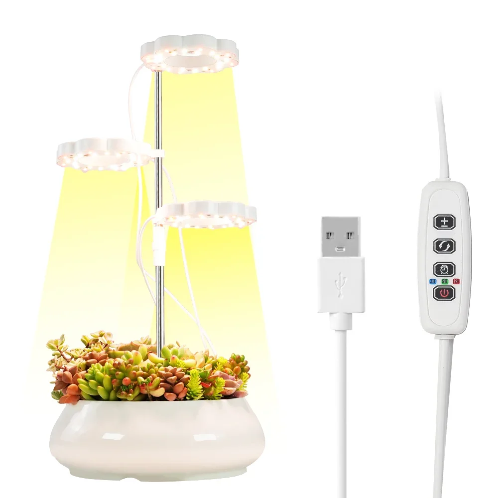 

DC5V USB LED Grow Light USB Phyto Lamp Full Spectrum Fitolampy With Control For Plants Seedlings Flower Indoor Fitolamp