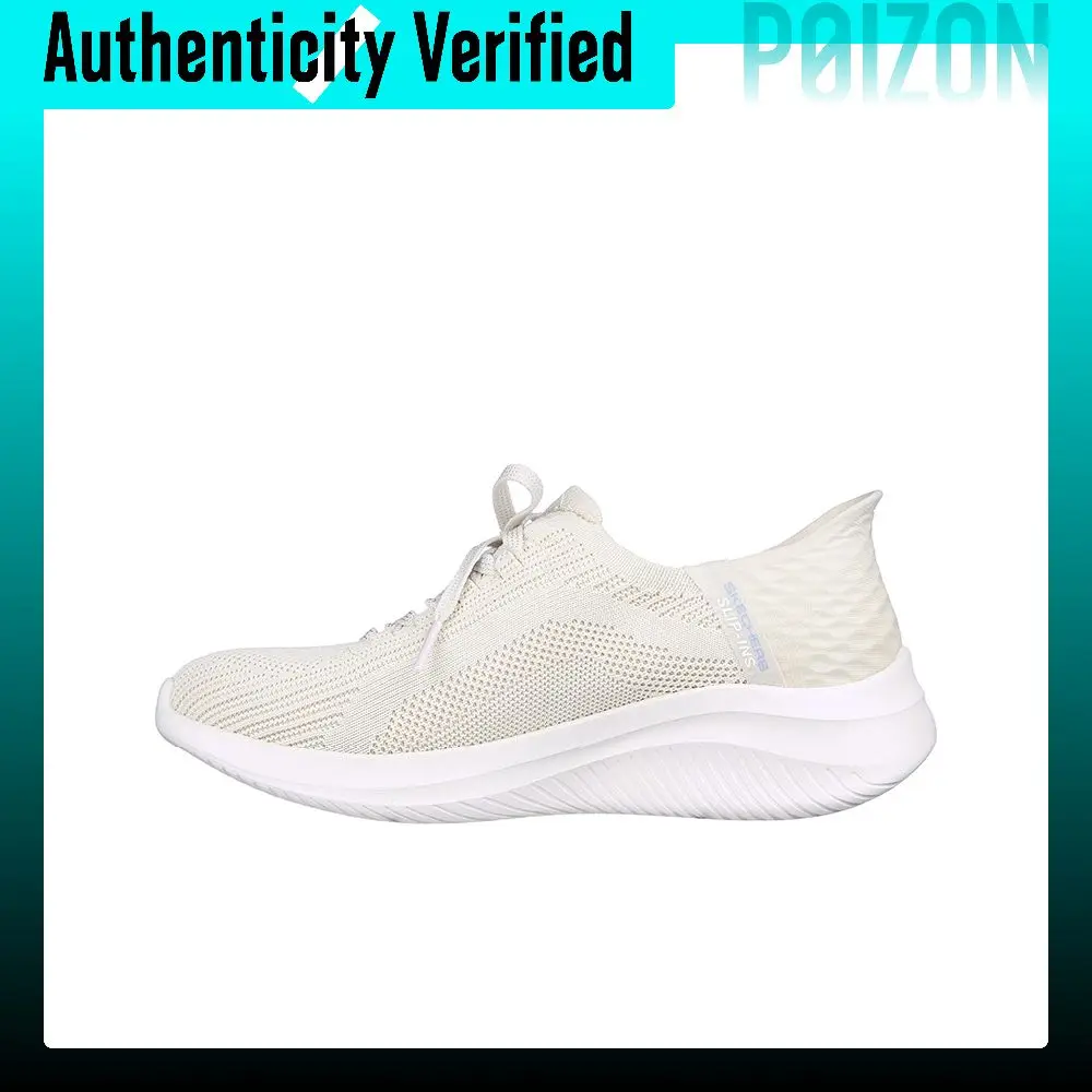 Zapatillas deportivas de mujer Skechers Ultra Flex 3.0, con amortiguación, resistentes a la abrasión, ligeras, de caña baja y diseño casual, color blanco, modelo 149710-NAT.