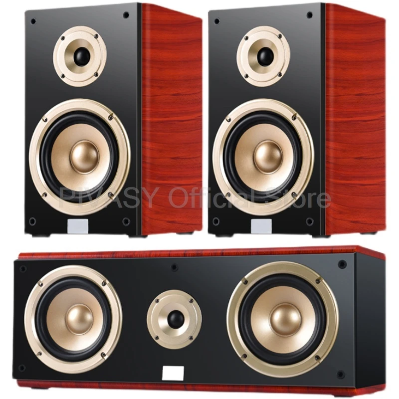 Alto-falante de alta potência 80w, som surround estereoscópico, alto-falante passivo, 8 "mediano e 3'', caixa de som tweeter para hometheater