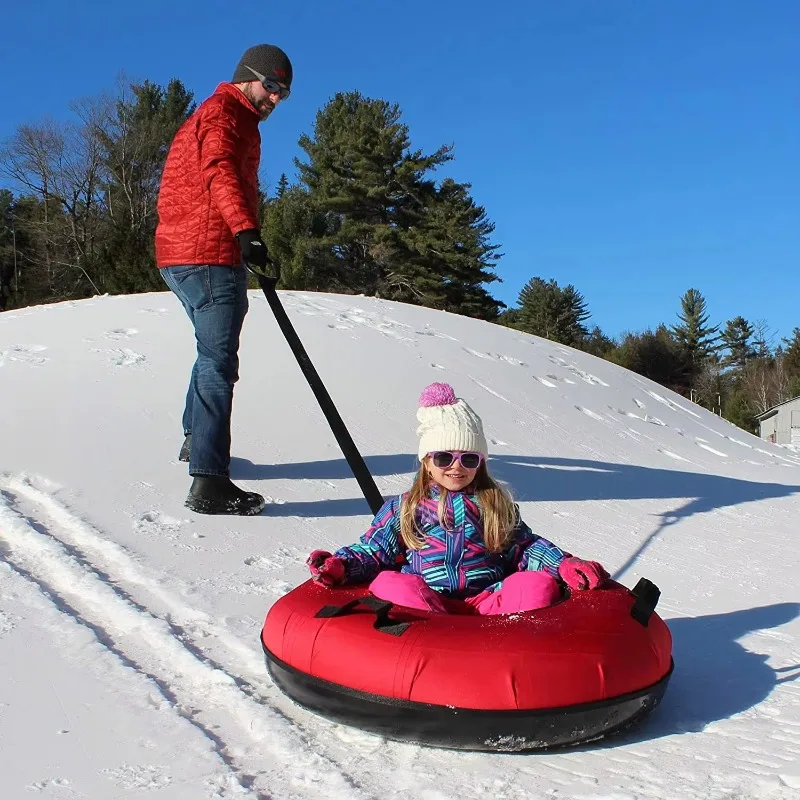 

Heavy Duty Snowtube Winter Slider Outdoor Inflatable Tire Skiing Sled All Sizes Available For All Ages