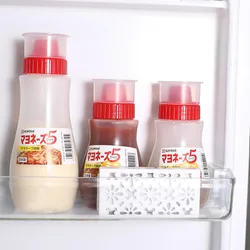 380ml Mustard Sauces Dispenser Tools Ketchup Squeeze Bottle Salad Container Box With Cap Lids Portable Soy Sauce Storage Boxes