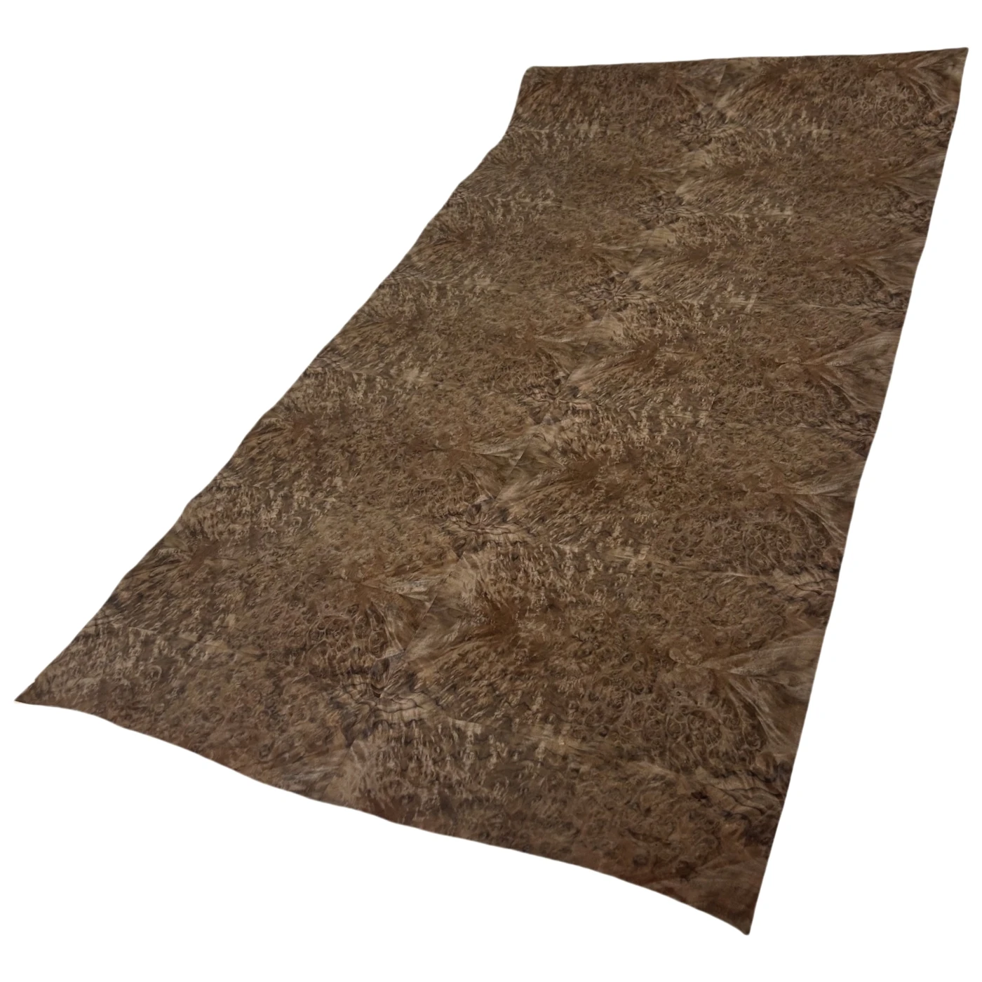 58x250cm、クラフト紙裏打ちの025mm厚の薄いベニヤ、天然ウォールナットバールウッドベニヤロール、家具の改修用