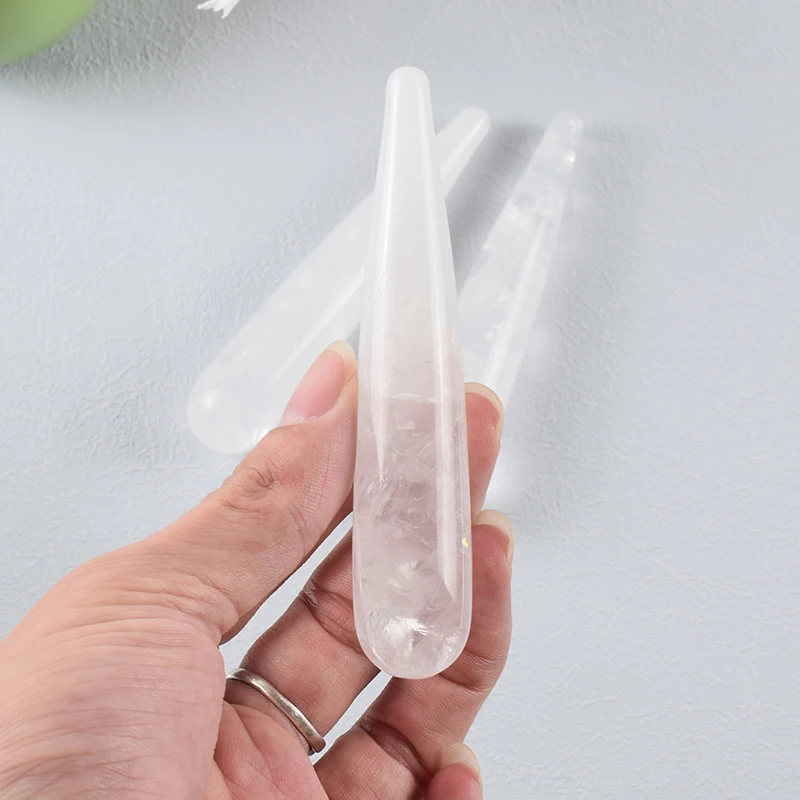 Natural Jade Stone Face Eye Massage Stick Gua Sha Beauty Acupuncture Wand Meridian Scraping Acupoint Therapy Reflexology Tools