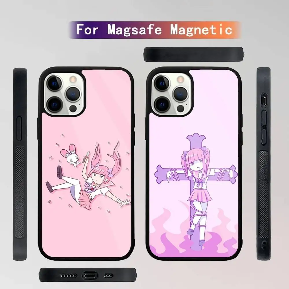 

M-Menhera Chan Comic Phone Case For iPhone 16,15,14,13,12,11,Plus,Pro,Max Mini Magsafe Magnetic Wireless Charging