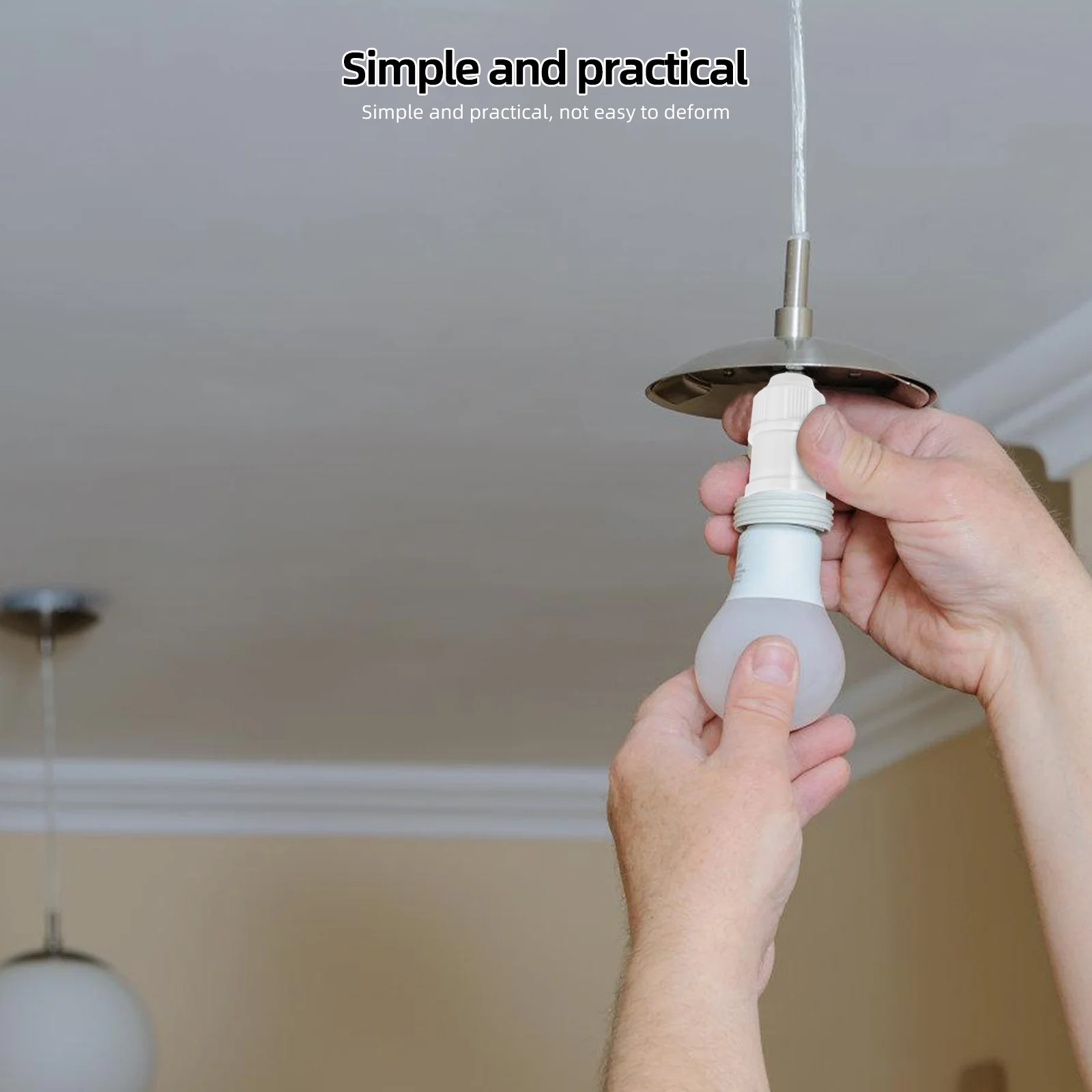 

10Pcs Flame Retardant Lamp Base Socket Lamp Holder for Pendant Light Fitting Bulb Holder Replacement Light Socket