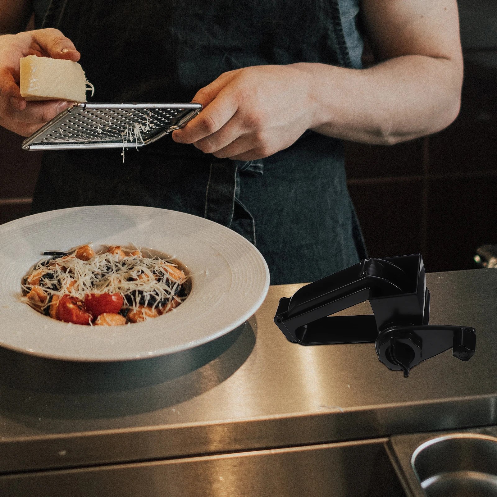 

Rotary Cheese Grater Handheld Manual Kitchen Gadget Premium Plastic Easy Clean Compact Storage Efficient Grating