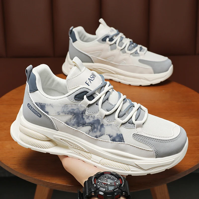 

Fashion Men Sneakers Lightweight Comfortable Outdoor Sports Shoes Spring Autumn Mesh Breathable Running Shoes Tennis Masculino
