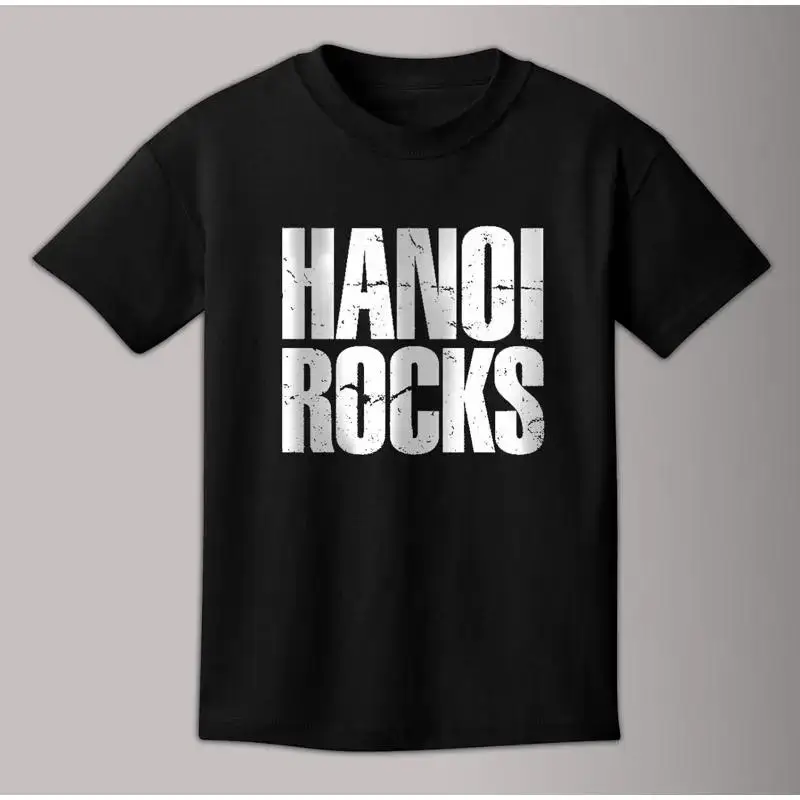 Hanoi Rocks 80's Band logo T shirt  Black S 3XL