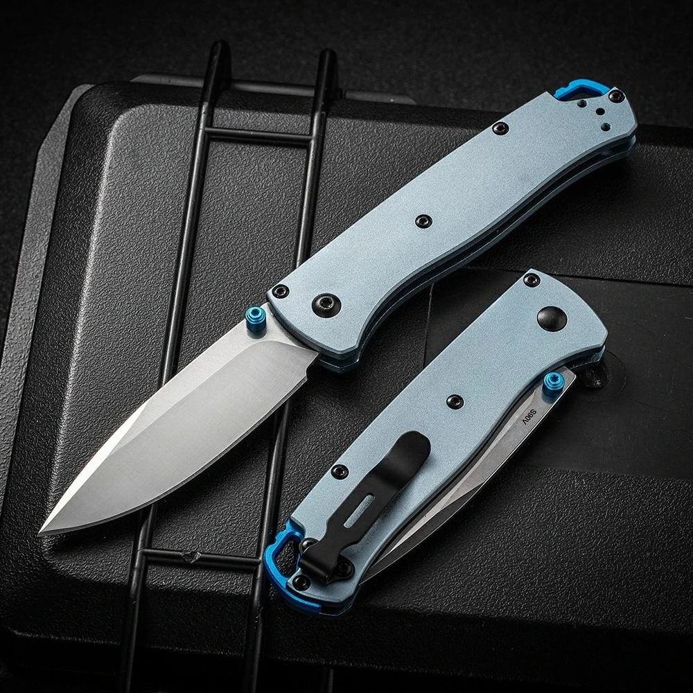 BM535(Aluminum alloy version) 440 blade CNC aluminum alloy handle Folding Knife  Survival Emergency Outdoor EDC knife