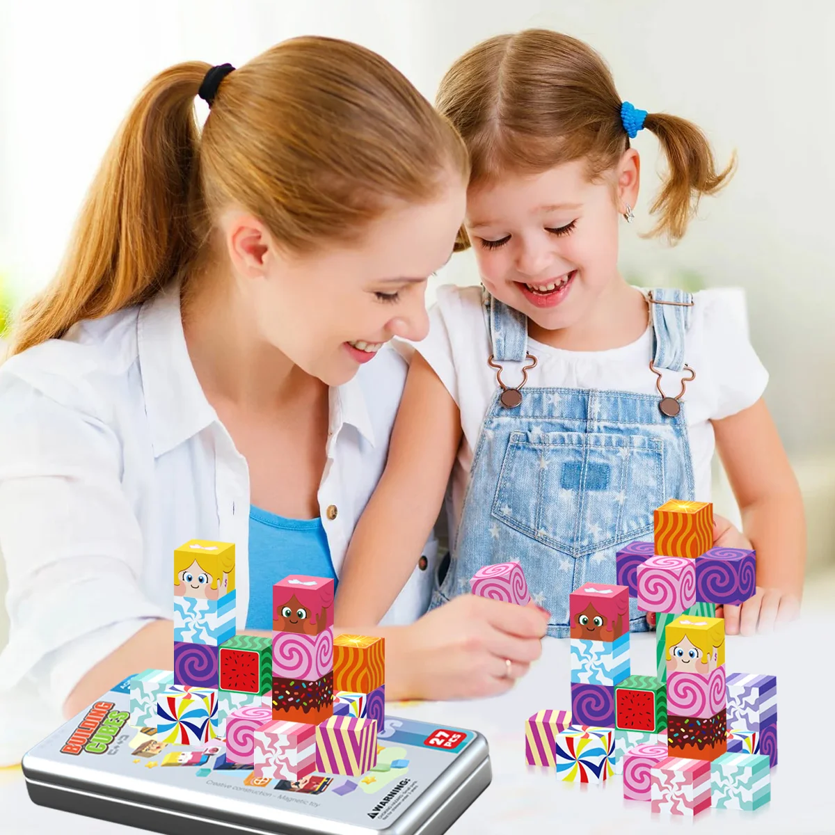 27PCS Magnetic Building Blocks, Magnetic Tiles Building Blocks Boys & Girls Toys, Magnet Tiles, Magnet Toys