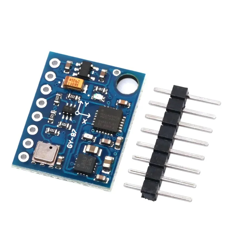 GHPYQKC GY-87 10DOF Module Original MPU6050 HMC5883L L883 BMP180 GY87 Sensor Module 3V-5V For Arduino