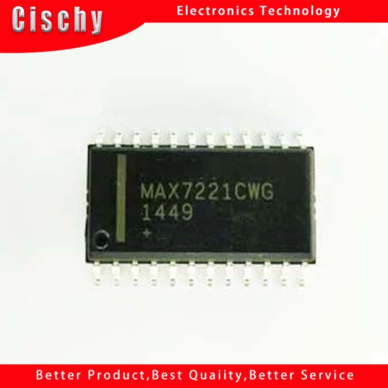 

5PCS MAX7221CWG SOP24 MAX7221 SOP SMD 7221CWG SOP-24