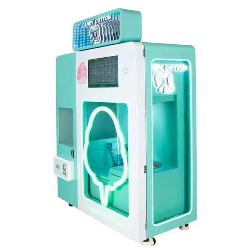 Customized Easy Maintenance Cotton Candy Vending Machine Simple Structure Marshmallow Vending Equipment Low Maintenance Cost