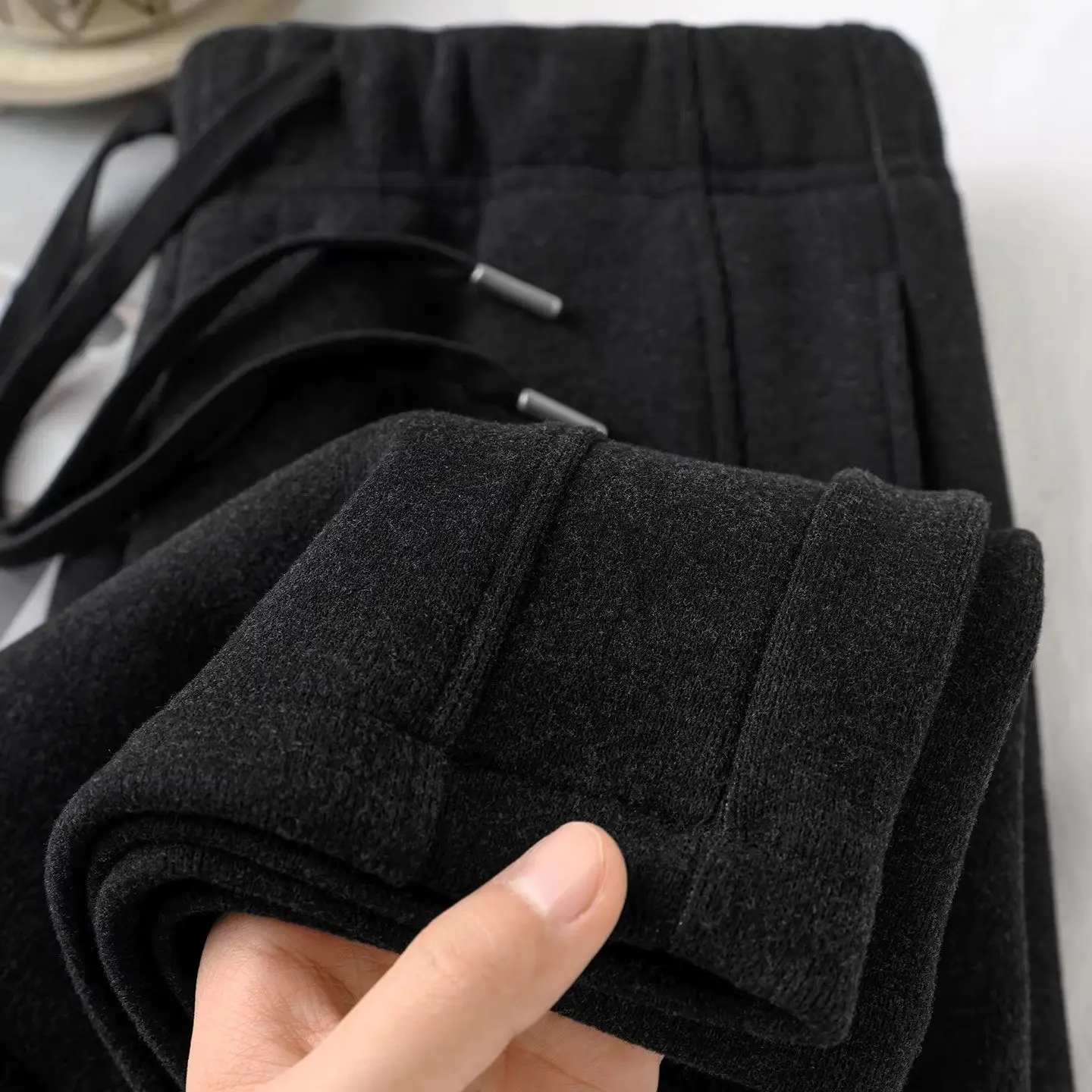 

Deep ey Slimming High Waist Drapey Wide Leg Pants Women's Autumn Winter Versatile Thiened Loose Straight Casual Sweatpants