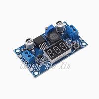 1 piece LM2596S DC-DC adjustable voltage regulator power module LM2596 voltage regulator with digital display voltage meter disp