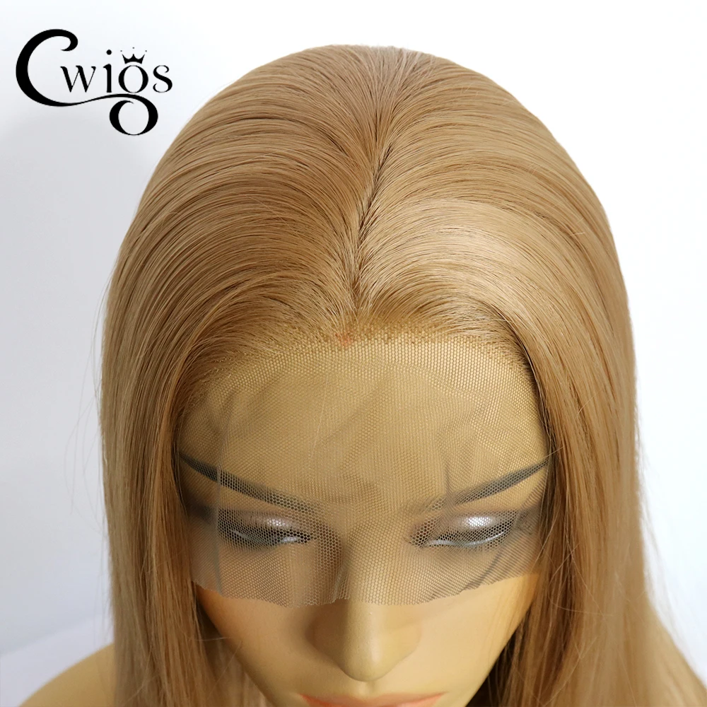 613 chestnut golden brown hair color invisible synthesis 13X4 lace front wig lady party preparation and baby hair role play