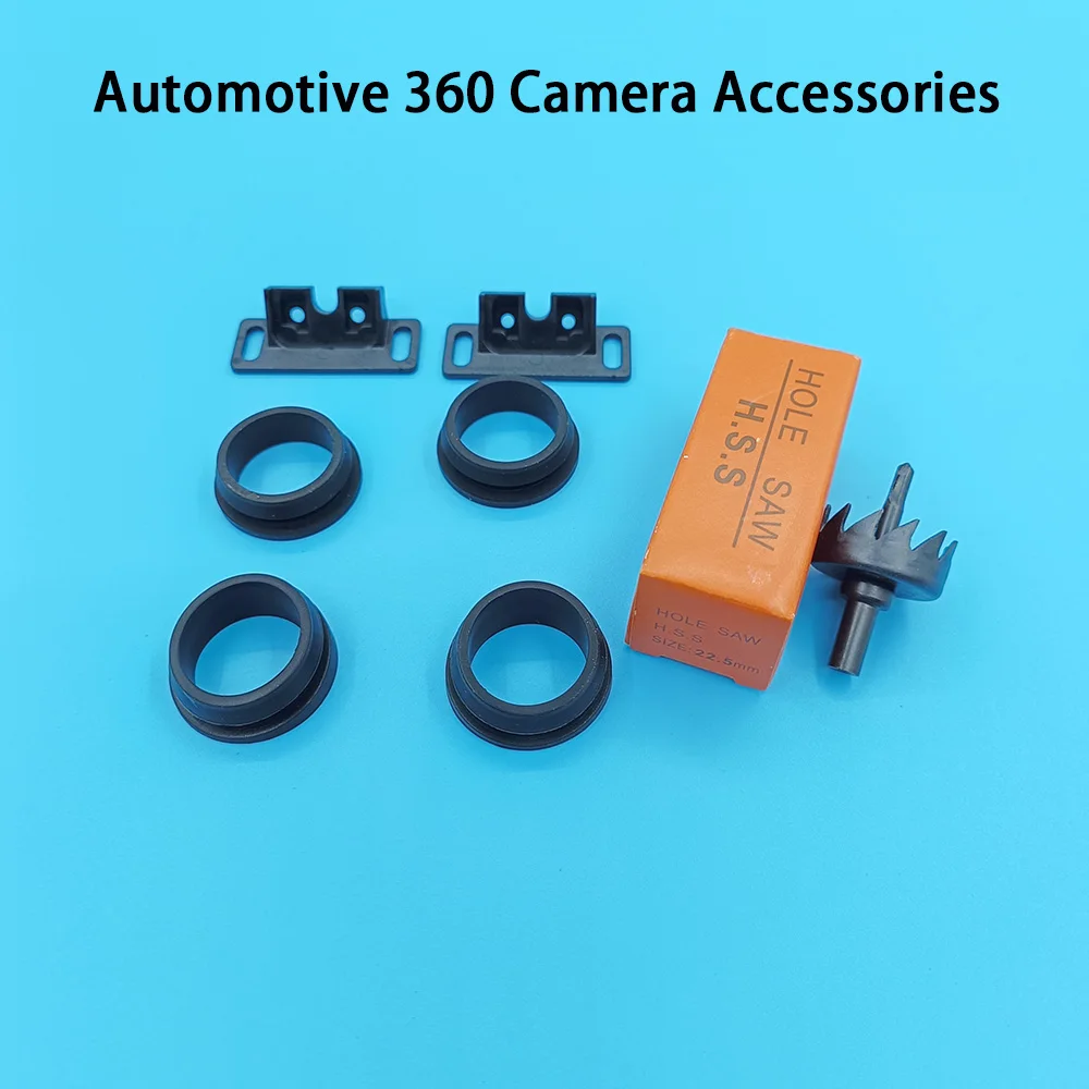 Automotive 360 Camera Accessories Install Bracket Rubber Packing with an Angle Drilling Tools 22.5mm