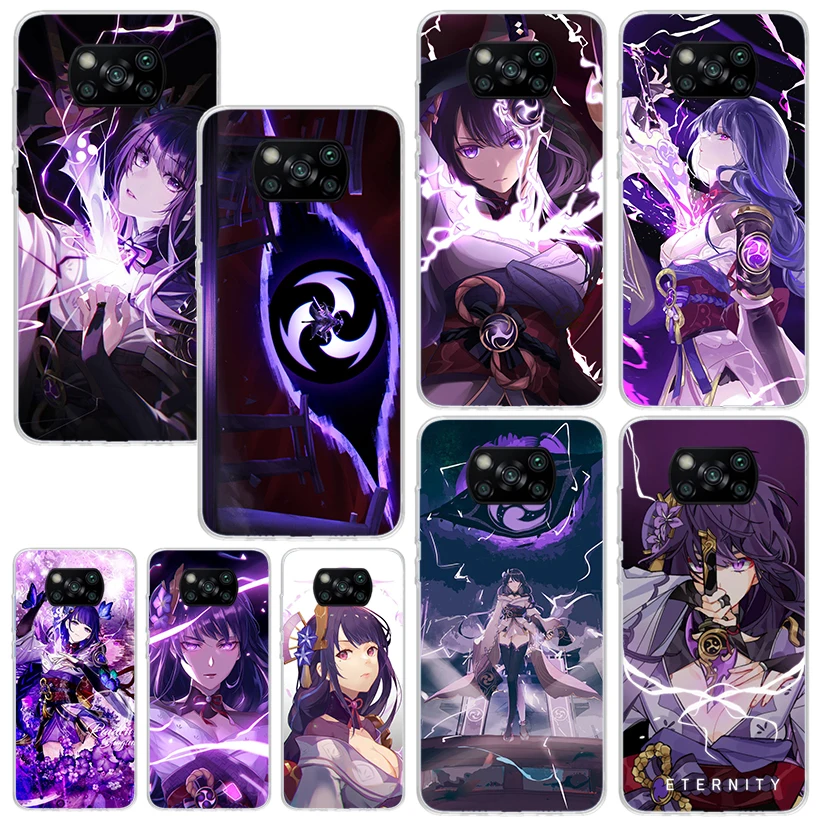 Raiden Shogun Genshin Impact Чехол для телефона для Xiaomi Poco X7 X6 X5 X4 X3 Nfc F6 F5 Pro F4 Gt F3 F2 F1 M5S M4 M3 Art Fundas Back Co Raiden Shogun Genshin Impact Чехол для телефона для Xiaomi Poco X7 X6 X5 X4 X3 Nfc F6 F5 Pro F4 Gt F3 F2 F1 M5S M4 M3 Art Fundas Back Co