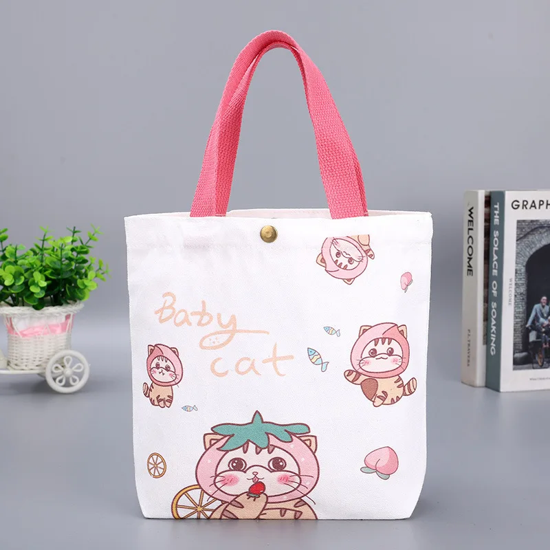 Xianghui-Sac Fourre-Tout en Toile 100% Coton avec Fermeture Éclair, avec Logo Imprimé Personnalisé, Noir, Blanc, Rose, Couleur Naturelle