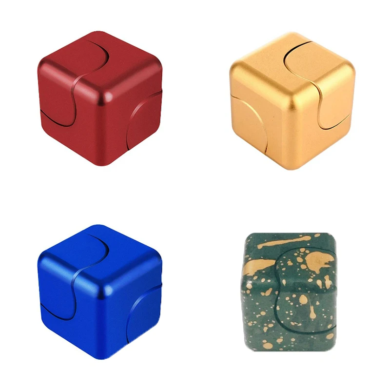 

Fun Finger Gyro Metal Alloy Magic Cube Finger Gyro Rotating Toys Adults And Children Stress Reliever Daily Time-killing Toys