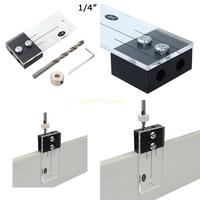 A2BE Woodworking Dowel Jig Pocket Hole Drill Guide Tool Set for DIY Carpentry