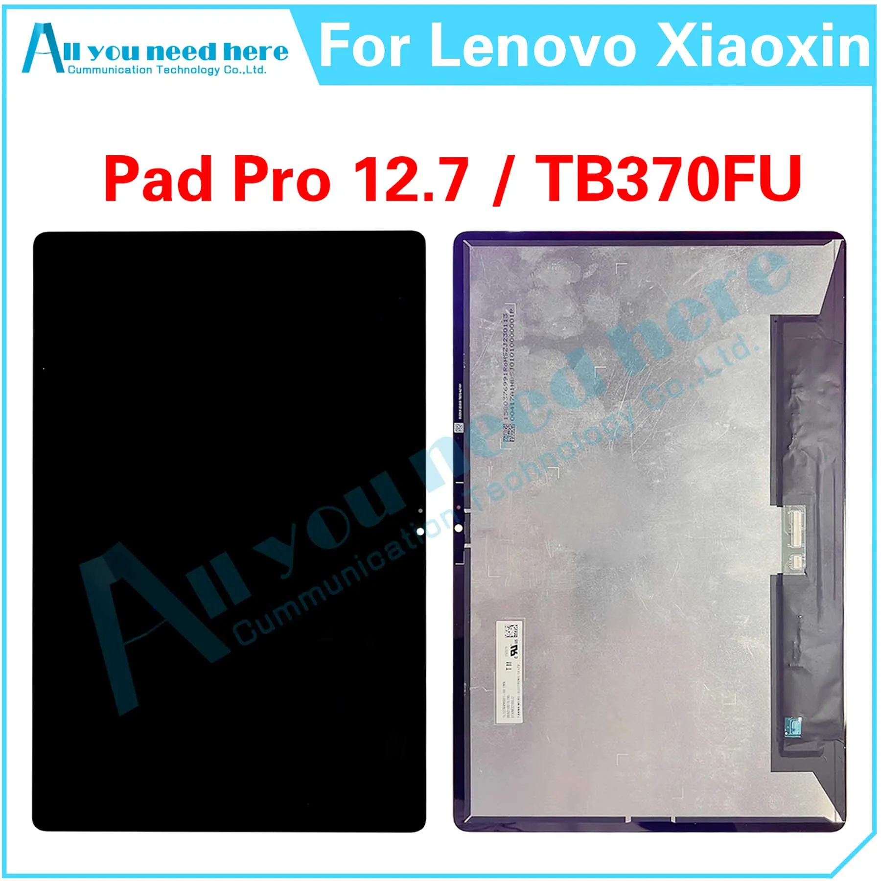 

For Lenovo Xiaoxin Pad Pro 12.7 TB370 TB370FU TB-370FU LCD Display Touch Screen Digitizer Assembly Repair Parts Replacement