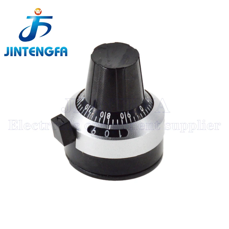 1 個 4 ミリメートル 6.35 ミリメートル開口 3590S WXD3-12 WXD3-13 WXD3 精密スケールノブ 3590 ポテンショメータノブ正確なダイヤルロック可能な帽子