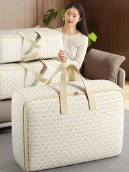 Large Capacity Storage Bag Gray Corrugated Storage Box Clothing Moving Travel Storage Bag Foldable Quilt Container