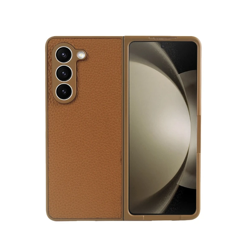 For Case Samsung Galaxy Z Fold 5 Fold4 Fold3 Genuine Leather Cases for Galaxy Flod 6 Phone Cover Coque Shell - Image 5
