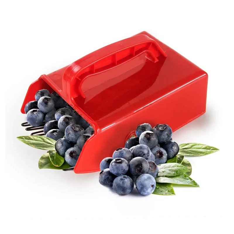 Outdoor Metal Berry Picker with Comb Portable Rake Fruit Collecting Scoop Garden Utensils Blueberry  Collection Harvester