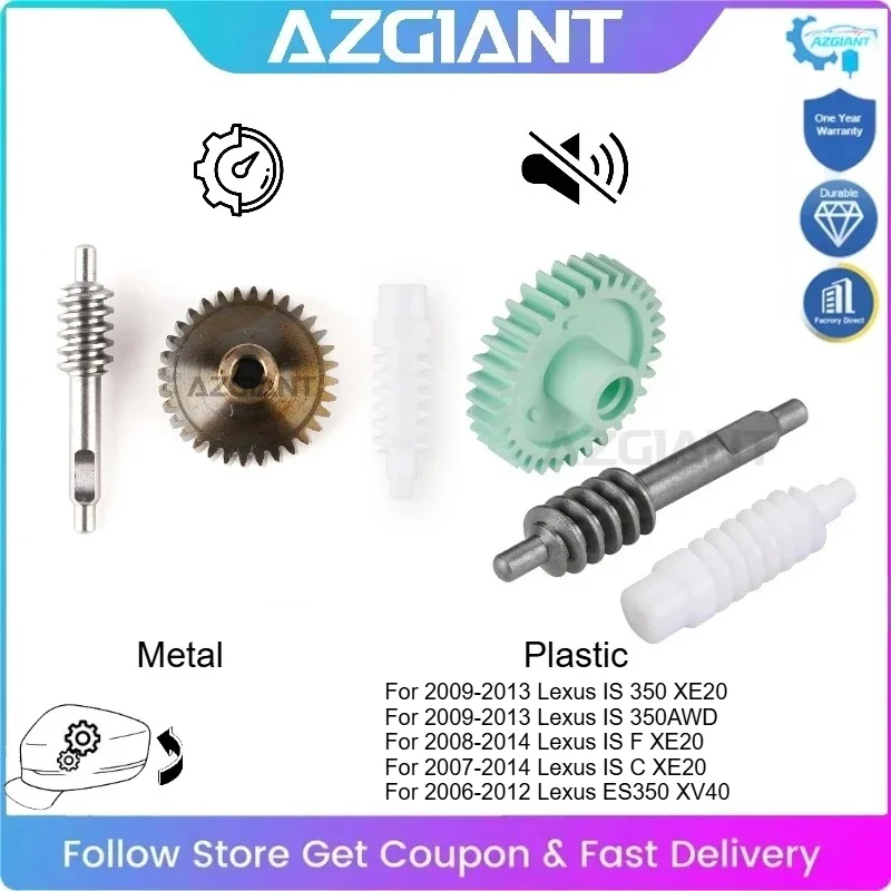 AZGIANT for Lexus IS 350 XE20 350AWD F/C XE20 ES350 XV40 Mirror Assembly Inner Gear Replacement Car Side Mirror Self Repair DIY