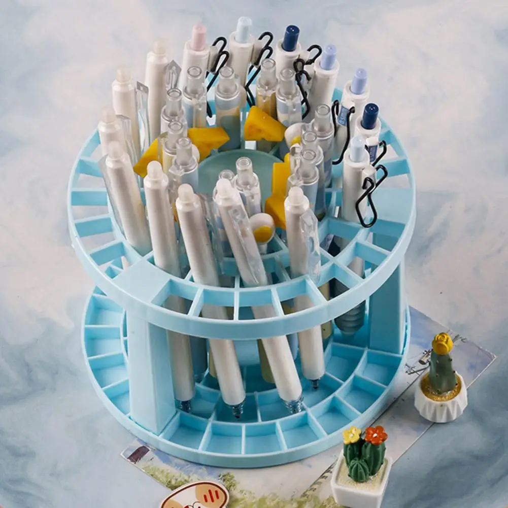 Держатель для ручек, простой стиль, держатель для ручек, стильный Настольный органайзер, держатель для ручек с несколькими отверстиями для карандашей для бровей, кистей, портативный инструмент для макияжа