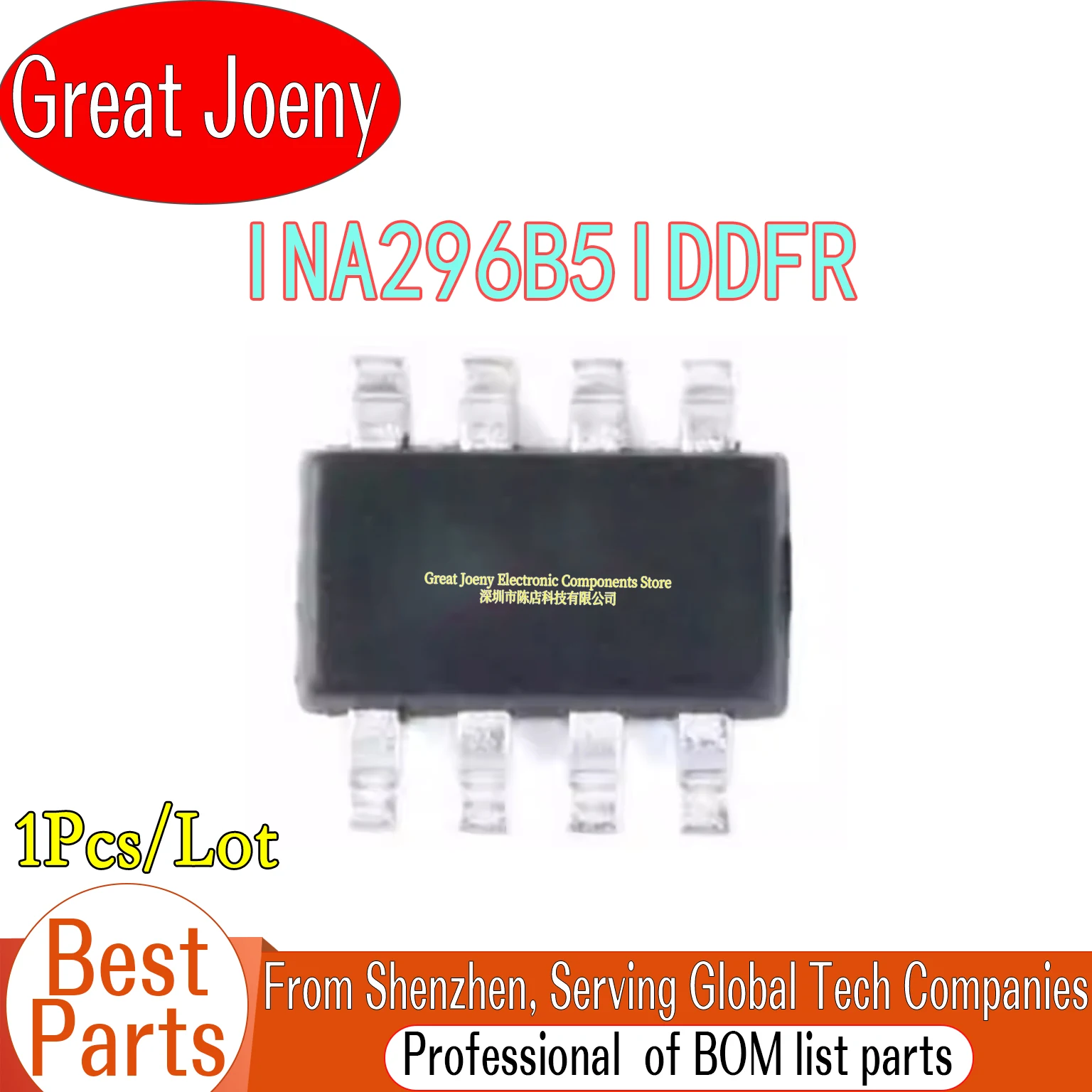 

100% New Original INA296B5IDDFR 2SJ3 IC Chipset TSOT-23-8