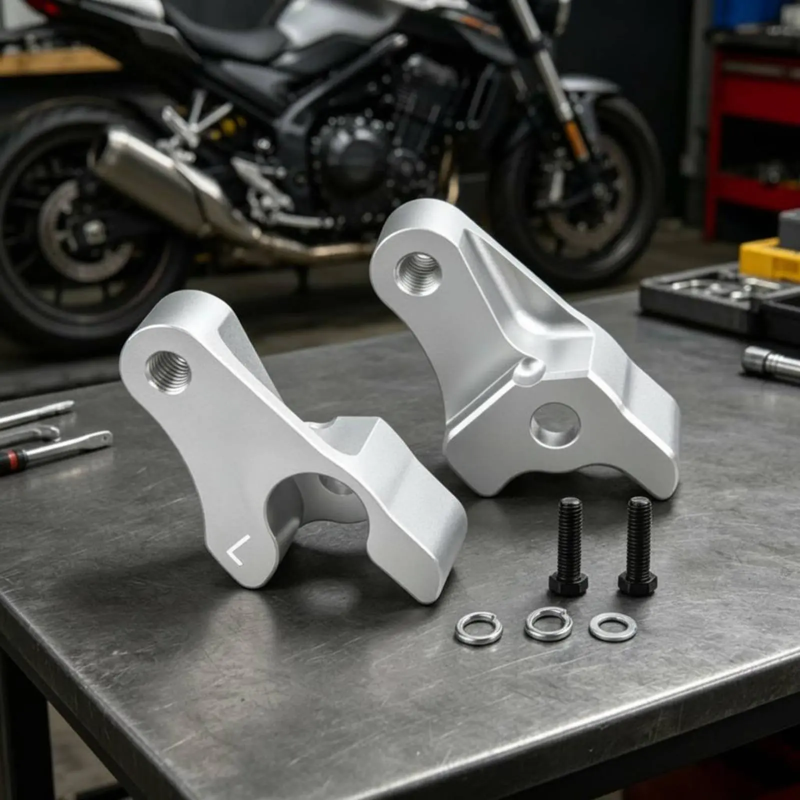2 Inch Lowering Kit 7075 Machined Harley Lowering Kit Easy to Install Black Anodized for Garage Repair
