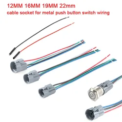 12mm 16mm 19mm 22mm New Type Socket for Metal Push Button Socket Wiring 5 Wires Stable Lamp Light Button Terminals Base