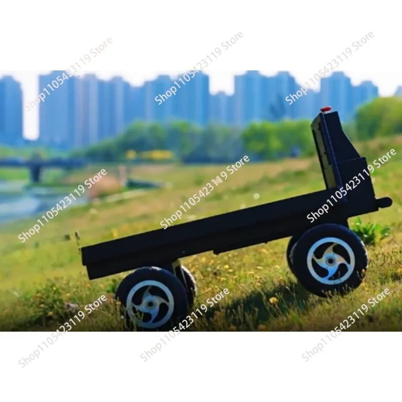 200Kg industrial 4-wheel warehouse transportation picking automatic follow trolley robot