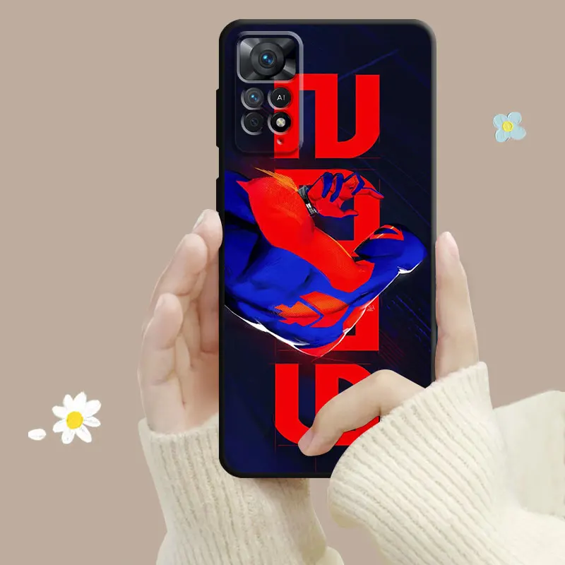 Phone Case For Xiaomi Redmi Note 11 12S 12 11T 11S 10 8 Pro 9 9S 9T 8T for Redmi 12 10 9C 10C K40 Marvel Spider-Man Miles Punk