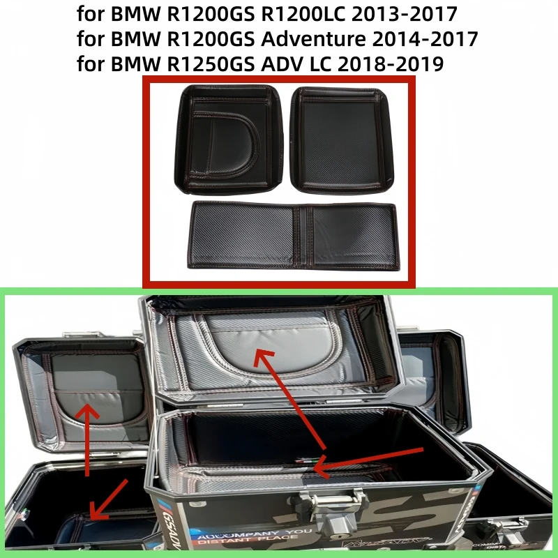 Rear Luggage Box Inner Mat Side Box Case Trunk Pad for BMW R 1200 GS LC R1200 ADV  2014-2017 R 1250 GS LC 2018-2019