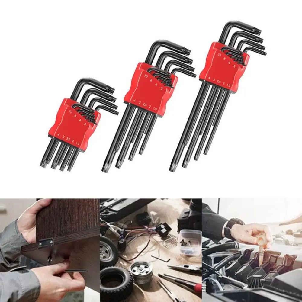 

High-strength Hex Wrench Set Repair Extended Double-End Screwdriver Hex Wrench Hardness Spanner L Type Hex Wrench Hand Tools