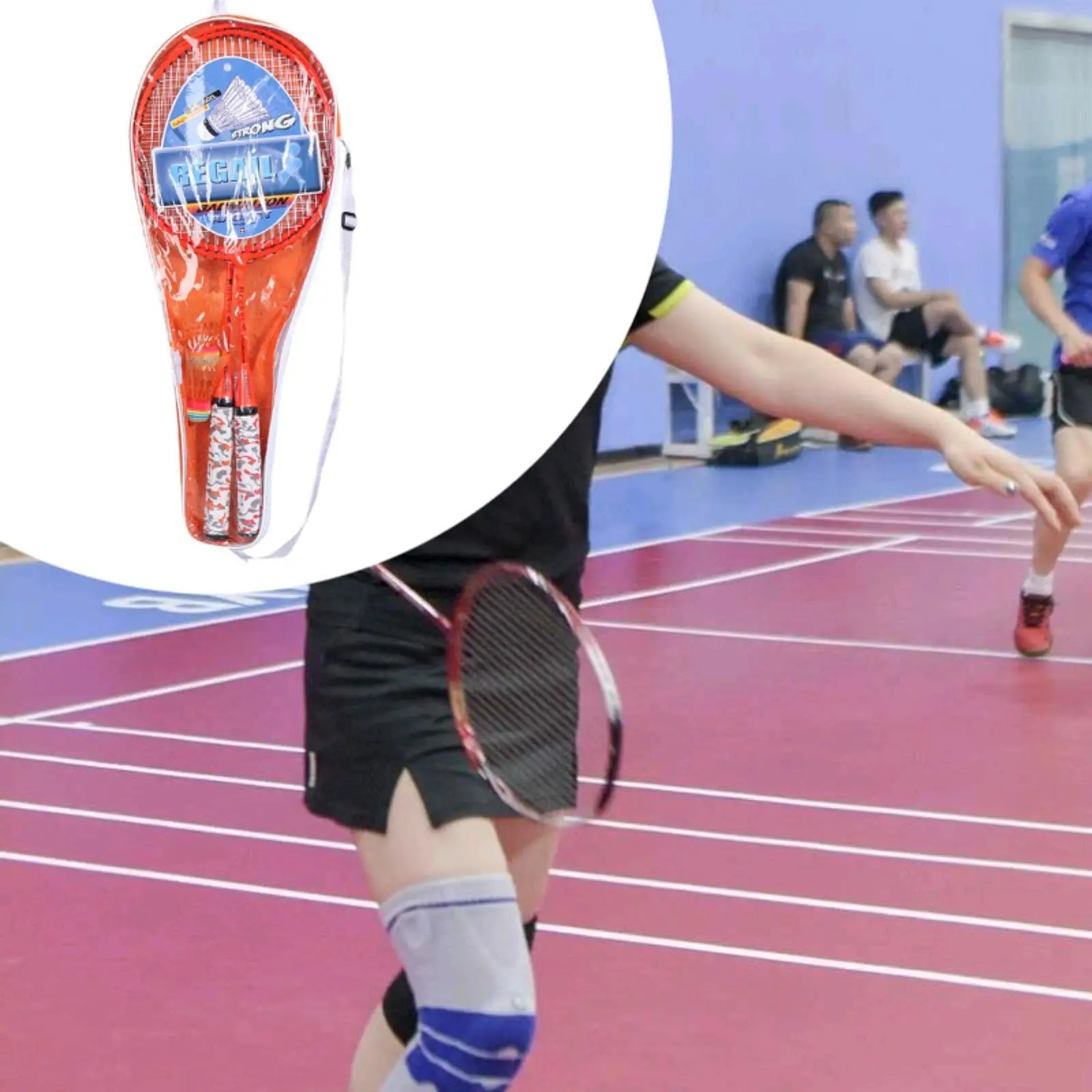 Kids Badminton Racket Set Outdoor Games Activities with 2 Badmintons Interactive Comfortable Grip for Outside Backyard Beach
