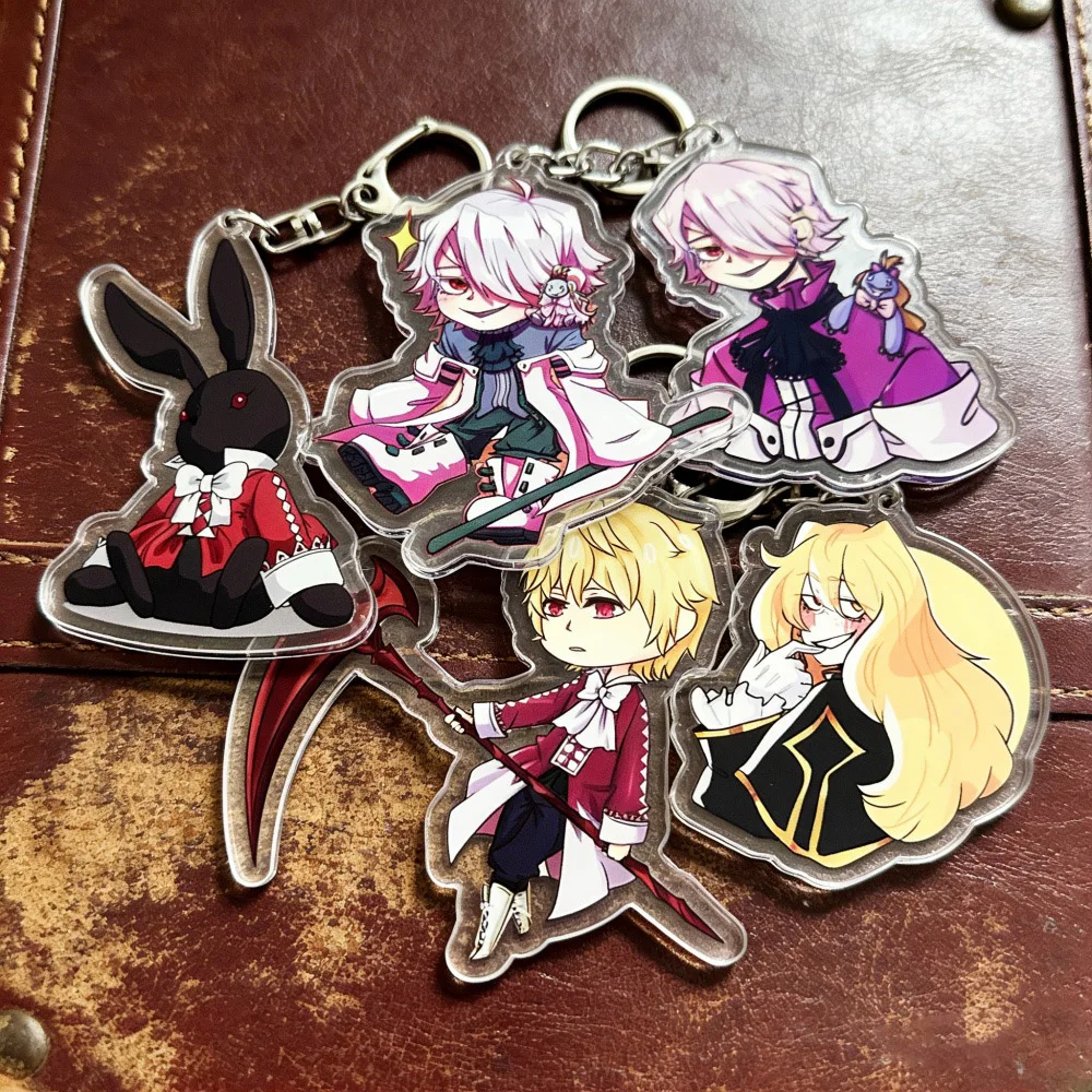 Anime Pandora Hearts Keychain Accessories Bag Cartoon Keyrings Jewelry Manga Fans Gifts