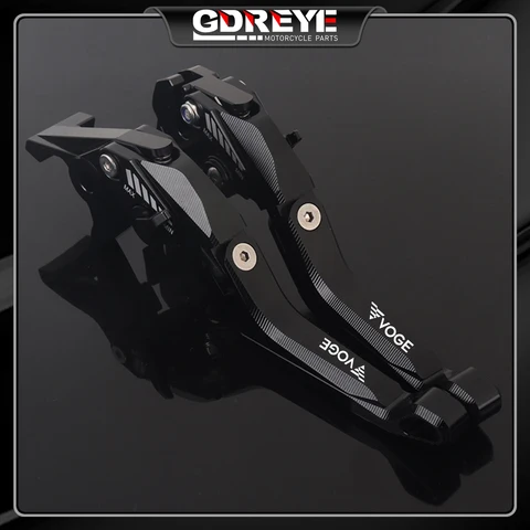 Для мотоциклов Loncin VOGE 300 RALLY 300GY 300 GY 300Rally: регулируемые алюминиевые рычаги тормоза и сцепления с ЧПУ 5D (комплект)