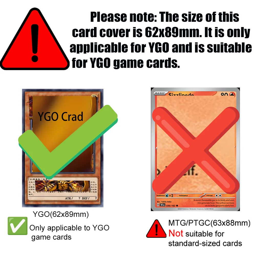 100PCS/Set 62x89mm Multicolored-Matte Card Sleeves Top Loading Japanese Size Card Protector for YGO Game Trading Best Gifts