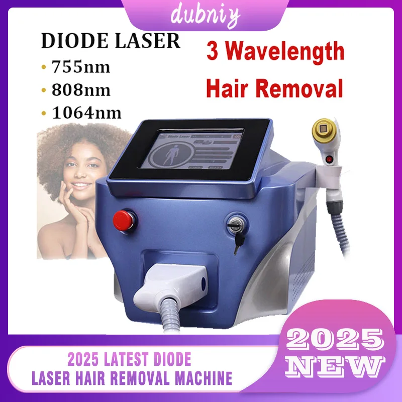 

2025 Newest 808 Diode Laser Hair Removal Professional Machin 3 Wave Rejuvenation Professional Hair Removal Device