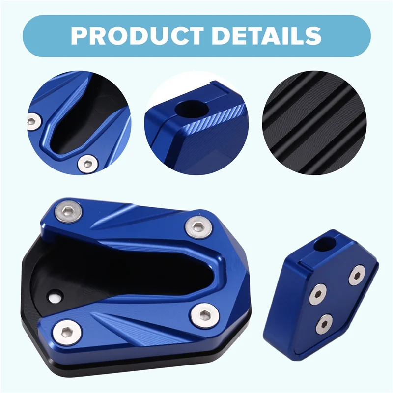 

Lasting Motorcycle Kickstand Foot Side Stand Enlarger Plate Kickstand Enlarge Extension For ZONTES 368G 368 G