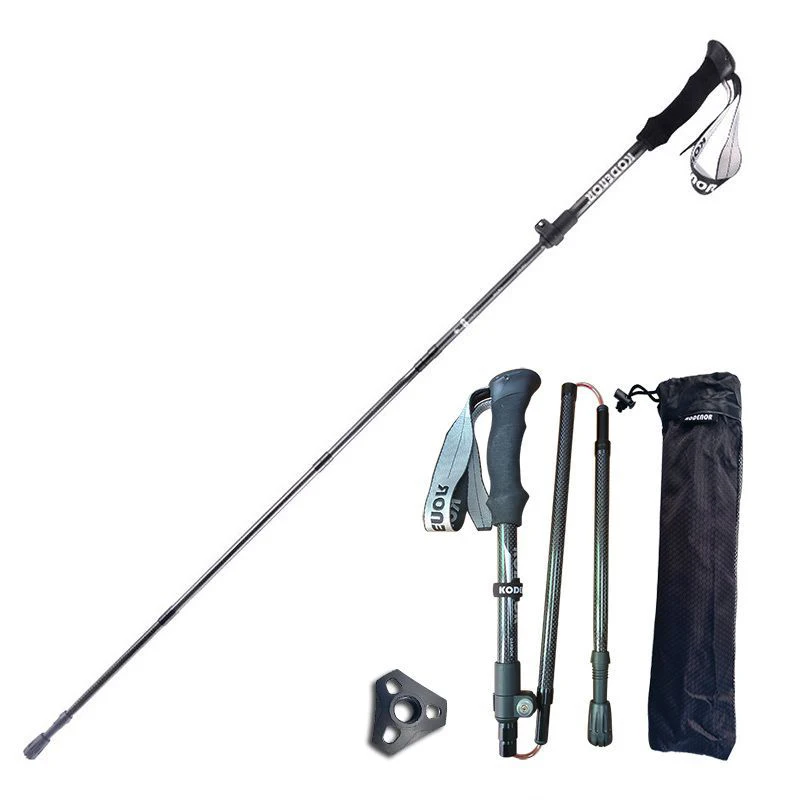 

Hiking Pole Carbon Outdoor Carbon Fiber Folding Light Climbing Telescopic Tour Trekking Cross Country Crutch Hand Stick a Piece