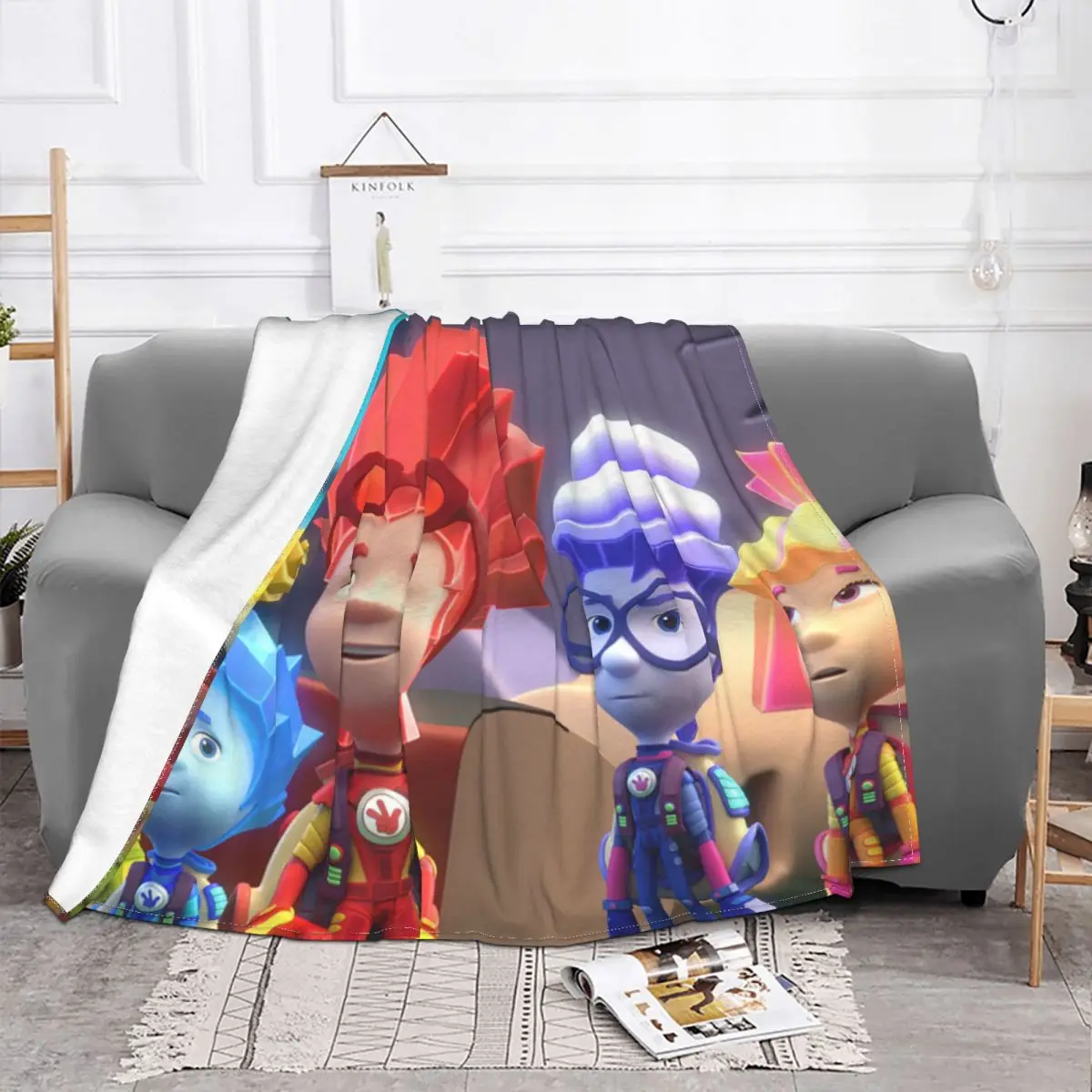 The Fixies Anime Blanket Coral Fleece Plush Print cute cartoon kids Breathable Soft Throw Blankets Home Office Plush Thin Quilt