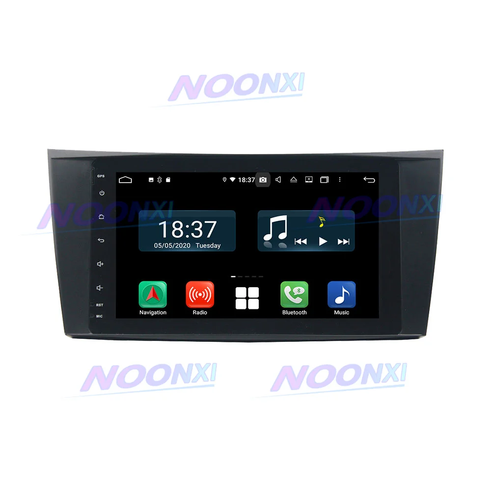 Autoradio Android, lecteur vidéo, GPS, DVD, tout-en-un, système Audio Intelligent, 2din, écran pour voiture mercedes-benz classe E W211 (2002 – 2008)