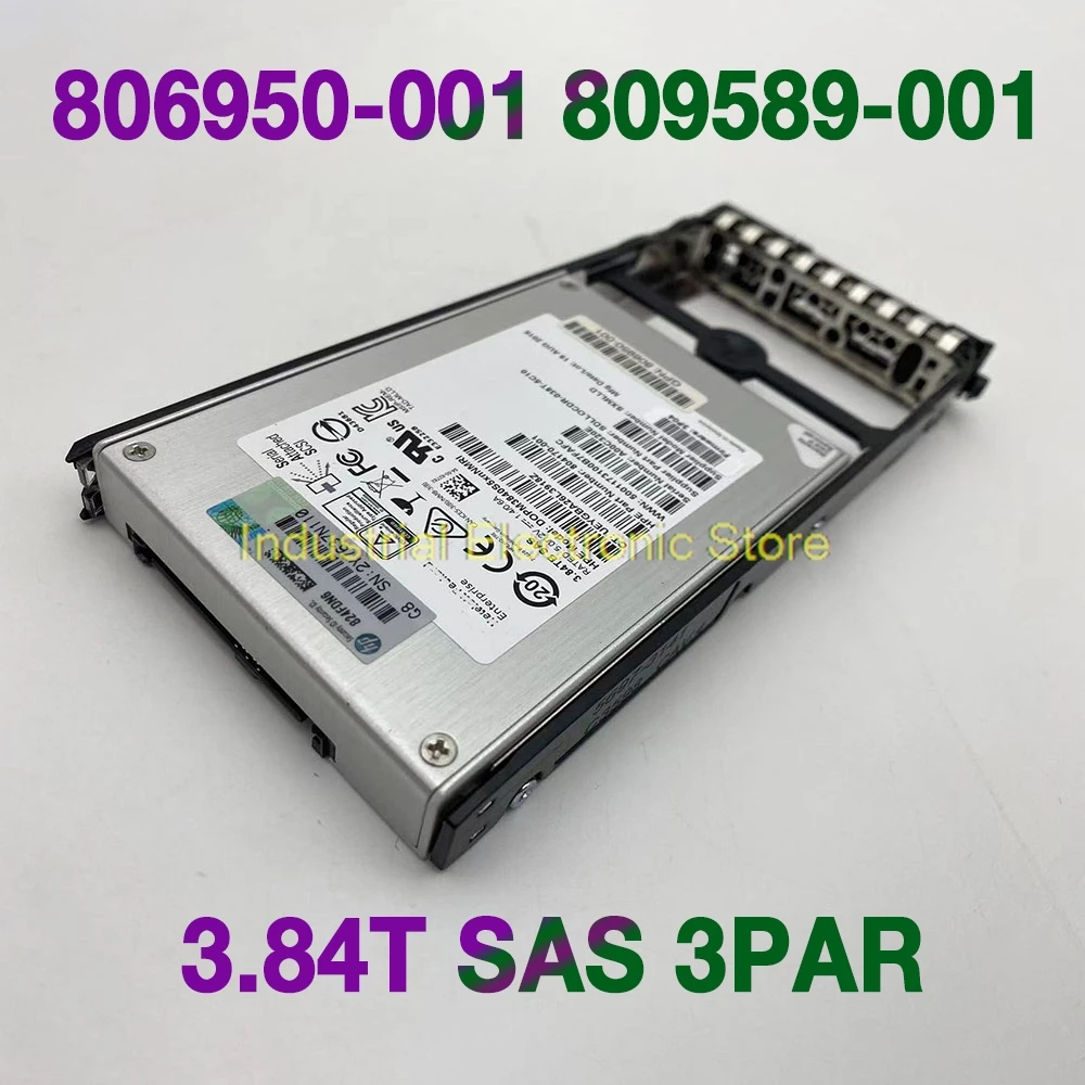 SSD For HP 3.84T SAS 3PAR 806950-001 809589-001 804170-001 806950-001 Solid State Disk